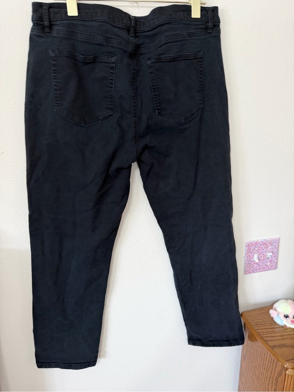 The Loft HEMMED black jeans size 14 - Picture 8 of 8